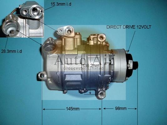 Auto Air Gloucester 14-9646 - Компресор, климатизация vvparts.bg