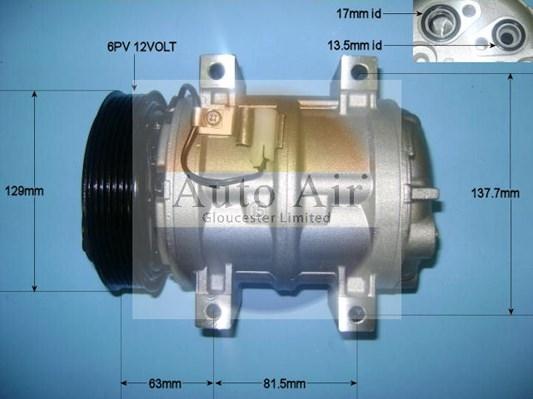 Auto Air Gloucester 14-9648P - Компресор, климатизация vvparts.bg