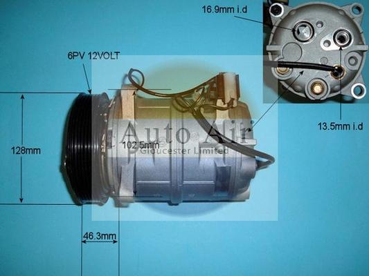 Auto Air Gloucester 14-9647P - Компресор, климатизация vvparts.bg