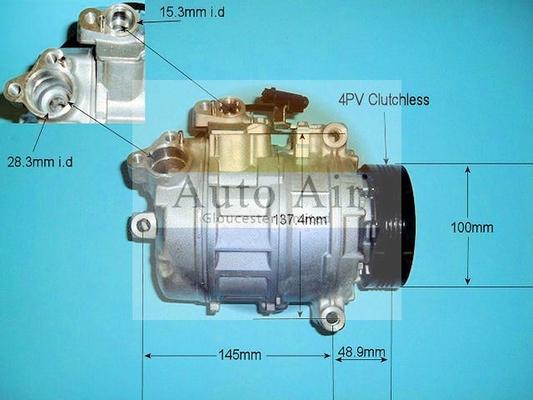 Auto Air Gloucester 14-9650P - Компресор, климатизация vvparts.bg