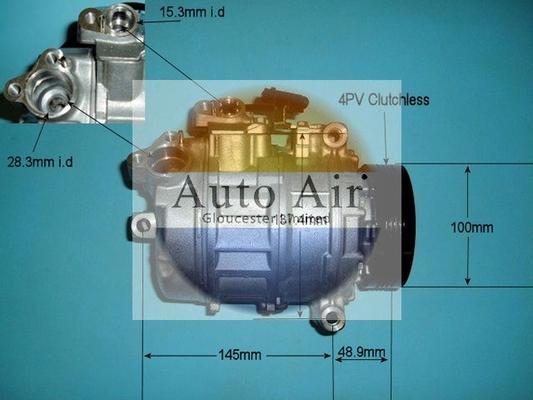 Auto Air Gloucester 14-9650 - Компресор, климатизация vvparts.bg