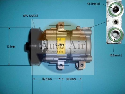 Auto Air Gloucester 14-9663 - Компресор, климатизация vvparts.bg