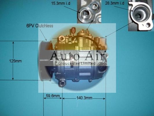 Auto Air Gloucester 14-9689 - Компресор, климатизация vvparts.bg