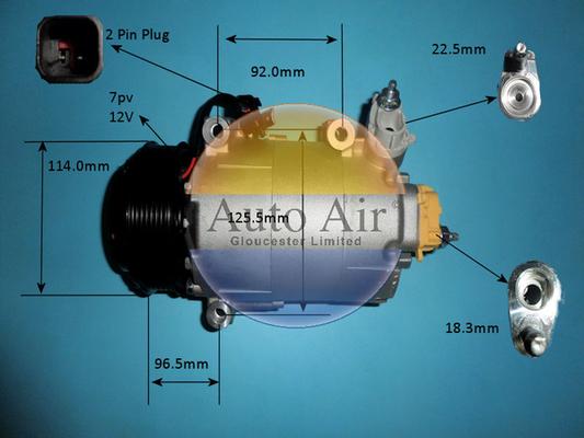 Auto Air Gloucester 14-9680P - Компресор, климатизация vvparts.bg