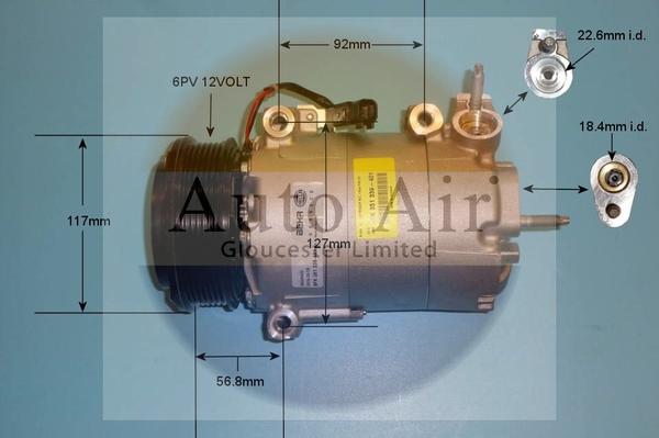 Auto Air Gloucester 14-9680 - Компресор, климатизация vvparts.bg