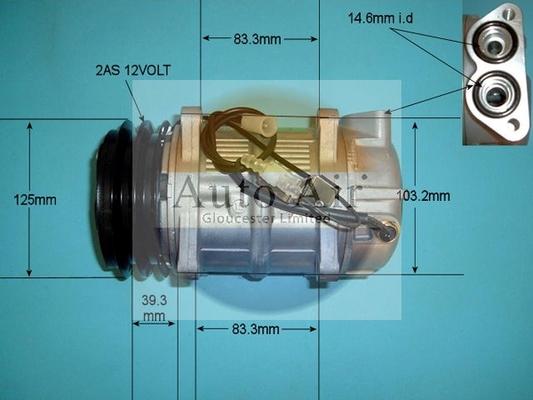 Auto Air Gloucester 14-9683 - Компресор, климатизация vvparts.bg