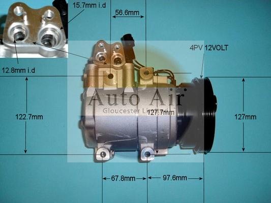 Auto Air Gloucester 14-9687 - Компресор, климатизация vvparts.bg