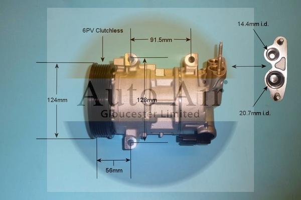 Auto Air Gloucester 14-9638P - Компресор, климатизация vvparts.bg