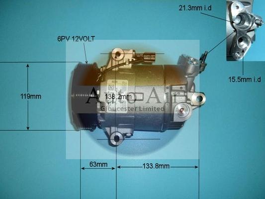 Auto Air Gloucester 14-9154 - Компресор, климатизация vvparts.bg