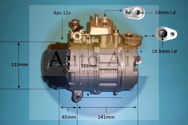 Auto Air Gloucester 14-9790P - Компресор, климатизация vvparts.bg