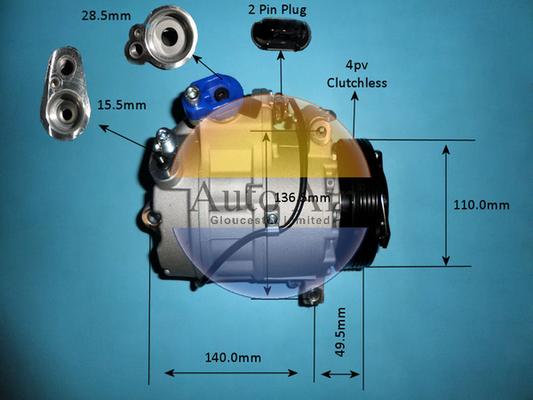 Auto Air Gloucester 14-9791P - Компресор, климатизация vvparts.bg