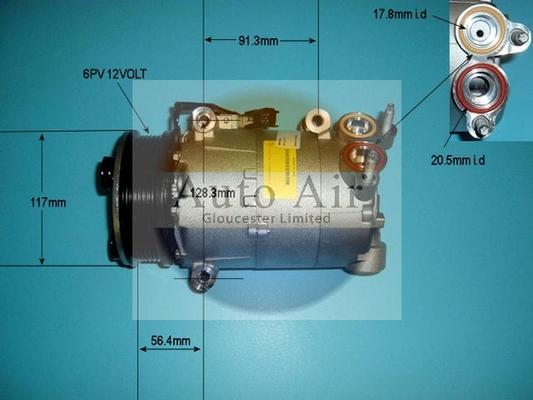 Auto Air Gloucester 14-9757 - Компресор, климатизация vvparts.bg