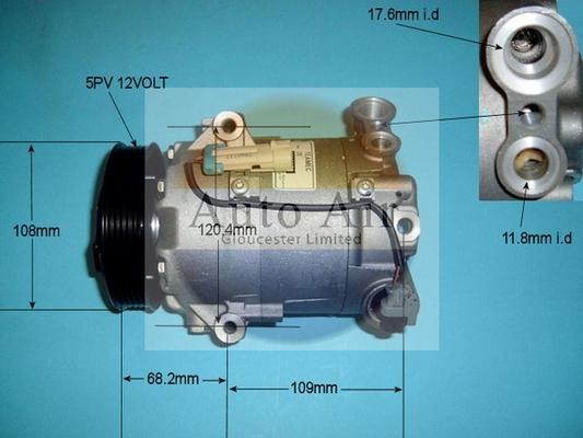 Auto Air Gloucester 14-9706R - Компресор, климатизация vvparts.bg