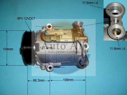 Auto Air Gloucester 14-9706 - Компресор, климатизация vvparts.bg