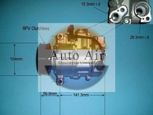 Auto Air Gloucester 14-9703P - Компресор, климатизация vvparts.bg