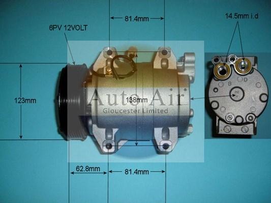 Auto Air Gloucester 14-9702P - Компресор, климатизация vvparts.bg