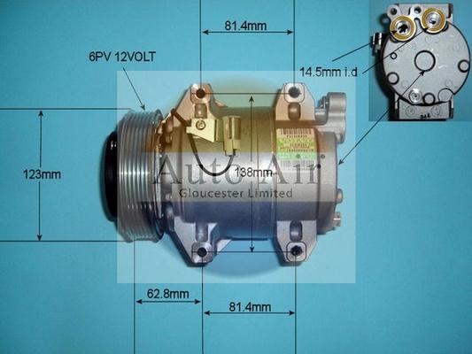 Auto Air Gloucester 14-9702 - Компресор, климатизация vvparts.bg