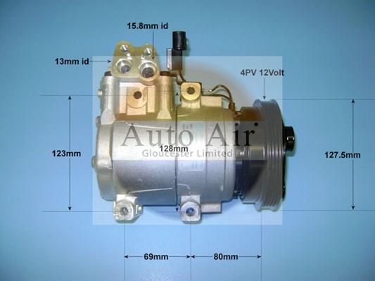 Auto Air Gloucester 14-9735 - Компресор, климатизация vvparts.bg