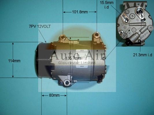 Auto Air Gloucester 14-9736 - Компресор, климатизация vvparts.bg