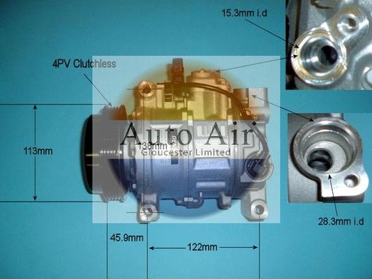 Auto Air Gloucester 14-9730 - Компресор, климатизация vvparts.bg