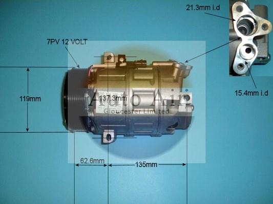 Auto Air Gloucester 14-9731 - Компресор, климатизация vvparts.bg