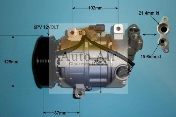 Auto Air Gloucester 14-9733P - Компресор, климатизация vvparts.bg