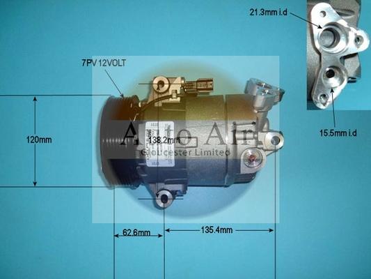 Auto Air Gloucester 14-9737 - Компресор, климатизация vvparts.bg