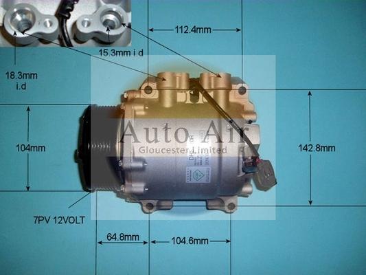 Auto Air Gloucester 14-9724 - Компресор, климатизация vvparts.bg