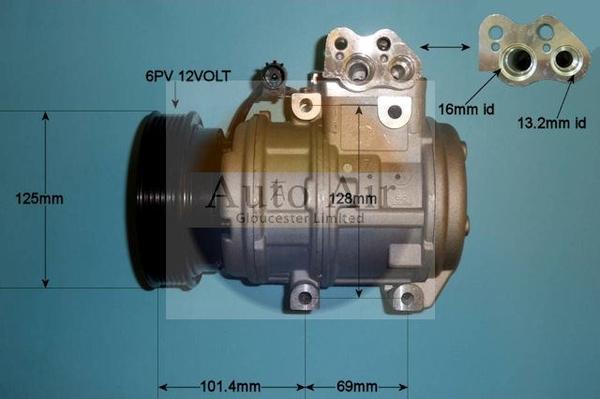 Auto Air Gloucester 14-9726P - Компресор, климатизация vvparts.bg