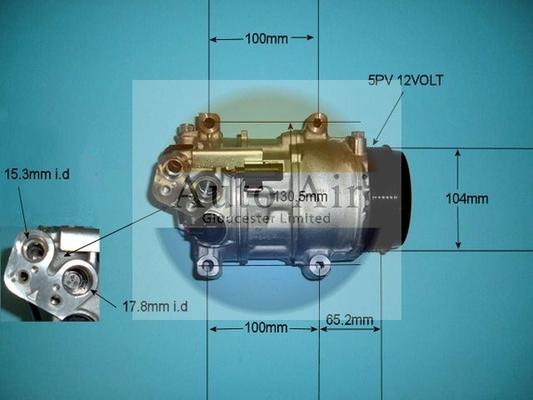 Auto Air Gloucester 14-9728R - Компресор, климатизация vvparts.bg