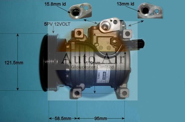 Auto Air Gloucester 14-9774R - Компресор, климатизация vvparts.bg