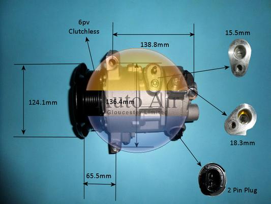 Auto Air Gloucester 14-9770P - Компресор, климатизация vvparts.bg