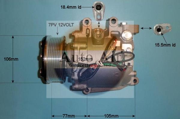 Auto Air Gloucester 14-4903P - Компресор, климатизация vvparts.bg