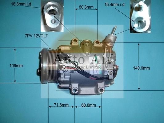 Auto Air Gloucester 14-4902 - Компресор, климатизация vvparts.bg