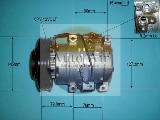 Auto Air Gloucester 14-4801 - Компресор, климатизация vvparts.bg