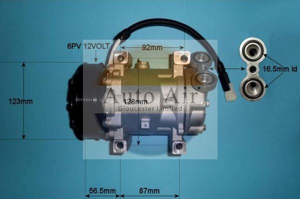 Auto Air Gloucester 14-5972P - Компресор, климатизация vvparts.bg