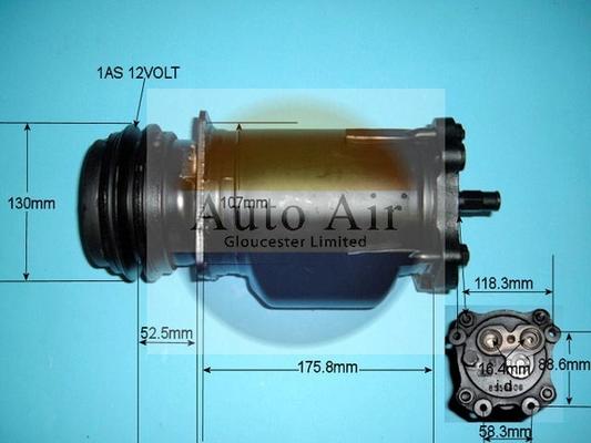 Auto Air Gloucester 14-5008R - Компресор, климатизация vvparts.bg