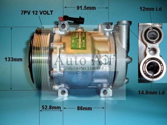 Auto Air Gloucester 14-5862 - Компресор, климатизация vvparts.bg