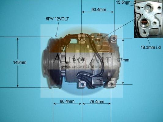 Auto Air Gloucester 14-5341R - Компресор, климатизация vvparts.bg