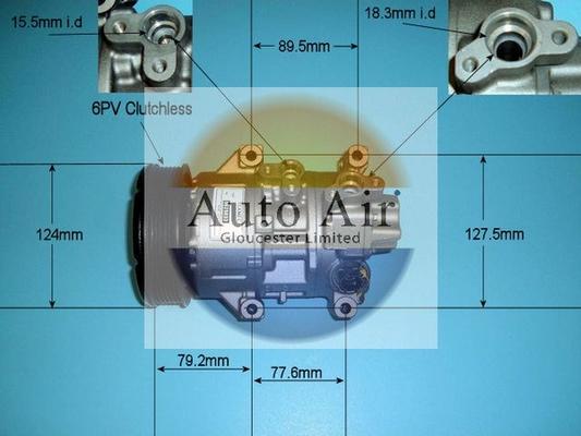 Auto Air Gloucester 14-5343R - Компресор, климатизация vvparts.bg