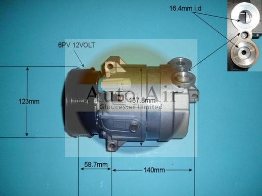 Auto Air Gloucester 14-5302 - Компресор, климатизация vvparts.bg