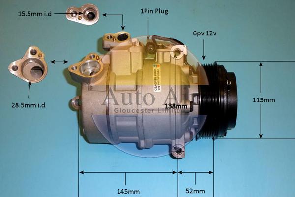 Auto Air Gloucester 14-6467P - Компресор, климатизация vvparts.bg