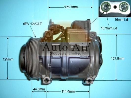 Auto Air Gloucester 14-6245R - Компресор, климатизация vvparts.bg