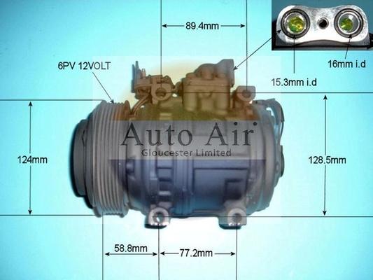 Auto Air Gloucester 14-6240R - Компресор, климатизация vvparts.bg