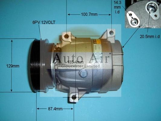 Auto Air Gloucester 14-6247 - Компресор, климатизация vvparts.bg