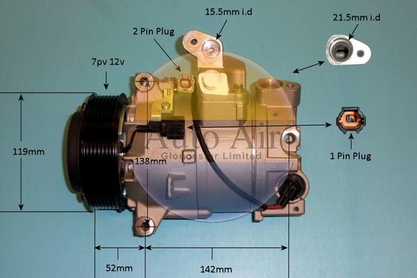 Auto Air Gloucester 14-6262p - Компресор, климатизация vvparts.bg