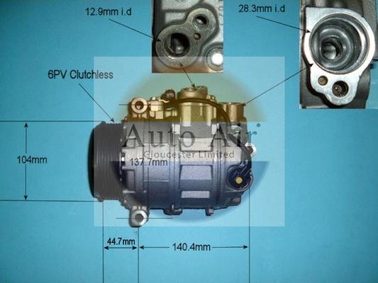 Auto Air Gloucester 14-6201P - Компресор, климатизация vvparts.bg