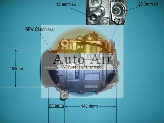 Auto Air Gloucester 14-6201 - Компресор, климатизация vvparts.bg