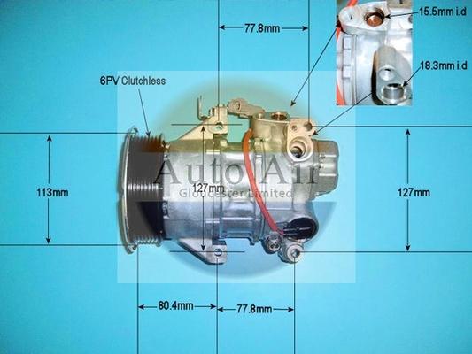 Auto Air Gloucester 14-6207 - Компресор, климатизация vvparts.bg