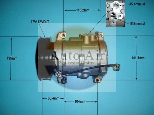 Auto Air Gloucester 14-6213P - Компресор, климатизация vvparts.bg